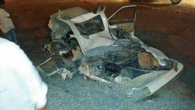 An Arab man was killed and another was injured in a car crash in Ras Al Khaimah. Courtesy RAK police
