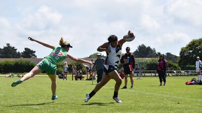 Sophie Shams represents the Middle East in international rugby. Courtesy Sophie Shams