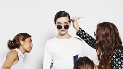 A handout photo of Negarin Sadr at London Fashion Week, September 2015 (Courtesy: British Fashion Council)