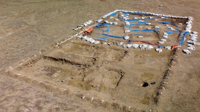 Another image of the site in Iraq's Al-Shatra district of the southern Dhi Qar province