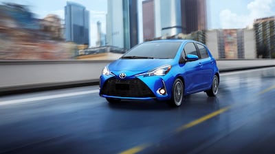 The Toyota Yaris won the Sub-Compact Sedan award. Courtesy Toyota