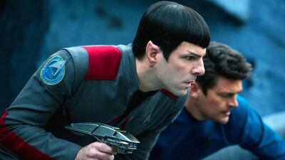 #33 – Star Trek Beyond, partly shot in Dubai, was released on July 22. Which one of the world’s 10 richest people appeared in the movie as a random alien? Kimberley French / Paramount Pictures via AP