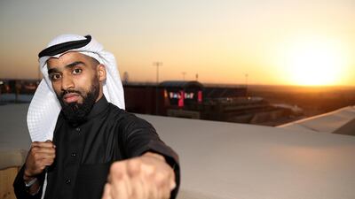 Zuhayr Al Qahtani poses for photos at the Diriyah Season Hospitality Lounge in Riyadh, Saudi Arabia. PA Wire