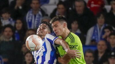 Lisandro Martinez - 8 Wondrous long ball to Ronaldo after 41. Floored after going in on a challenge with Mendez on 62. Strong in the air on a night of high balls. Booked. EPA