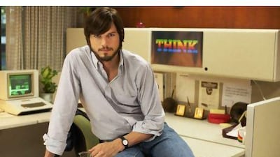Aston Kutcher plays Steve Jobs in the movie Jobs, which will premiere at the Sundance Film Festival in January. AP Photo / Sundance Institute