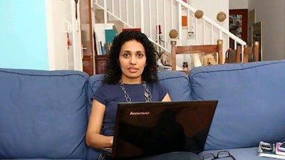 Yamini Bhat, the owner of YBhat Events, an event management company, combines the roles of businesswoman and single parent. Pawan Singh / The National