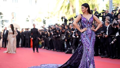 Aishwarya Rai also wore a Michael Cinco gown at last year's Cannes. EPA