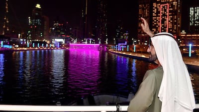 Sheikh Mohammed officially opens the Dubai Creek extension. Dubai Media Office