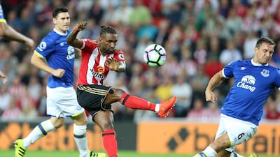 Jermain Defoe has scored 14 Premier League goals for Sunderland this season, but has not been on target since February 4. Scott Heppell / AFP