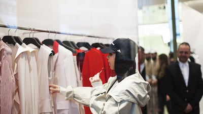 Kardashian made a quick stop at the new Givenchy shop. Anna Nielsen for The National