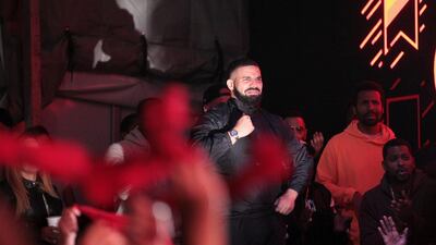 Drake interacted with the Raptors fans at Jurassic Park in Toronto during the game. Reuters