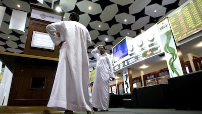 The Dubai Financial Market General Index closed up 0.89 per cent at 3,174.27 on Monday as investors took advantage of lower prices to rebuild their positions. Ali Haider / EPA