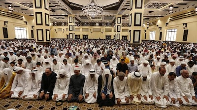 The Dh22 million mosque is able to accommodate 3,500 worshippers and it has equipment to help save 20 to 25 per cent on energy and water resources. Pawan Singh / The National