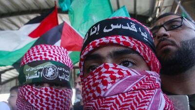 A Hamas rally. AFP
