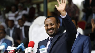 Prime Minister Abiy Ahmed has transformed Ethiopia but has many challenges still to tackle. Zacharias Abubeker / AFP