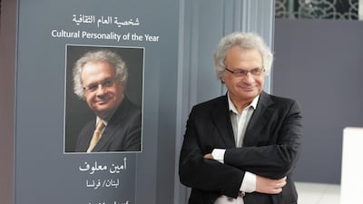 Amin Maalouf’s works, written mainly in French, have been translated into more than 40 languages. Courtesy TCA Abu Dhabi