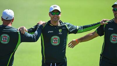 Michael Clarke and his Australia team will aim to bounce back from their narrow defeat to New Zealand when they take on Afghanistan on Wednesday. Greg Wood / AFP