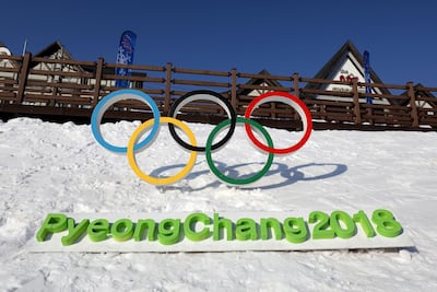 The Olympic rings is seen in Hoenggye town, near the venue for the Opening and Closing ceremony ahead of PyeongChang 2018 Winter Olympic Games, in South Korea. Chung Sung-Jun/Getty Images