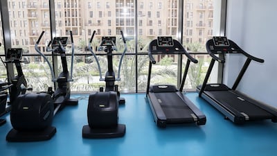 The gym in the building.