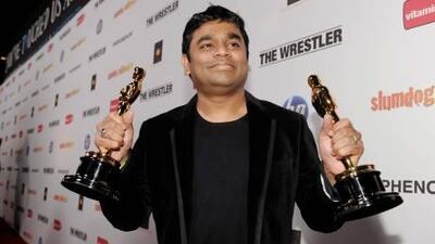 The Indian composer AR Rahman holds his two Oscars for Best Original Song and Original Score for Slumdog Millionaire in 2009. His latest project is the soundtrack for 127 Hours.