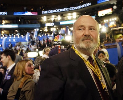 Rob Reiner, seen here at the Democratic National Convention in Boston in 2004, made films that spanned politics and pop culture. AFP