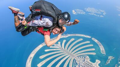 19. More extreme thrill seeking with Ski Dive Dubai. Photo: Skydive Dubai