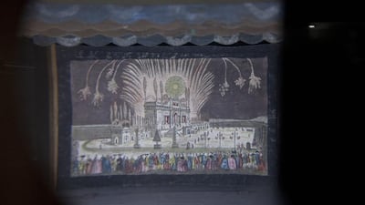 A peep show viewer dating back to 1750. Razan Alzayani for The National