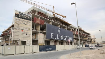 The Belgravia under construction in Jumeirah Village Circle. Courtesy Ellington Properties