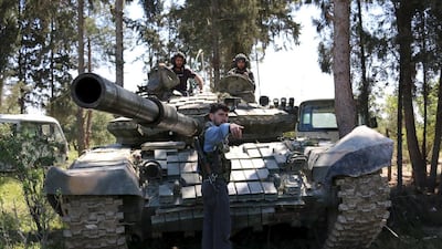 Rebel fighters of Jaysh Al Islam in the Eastern Ghouta of Damascus. Amer Almohibany / Reuters