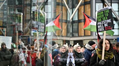 Pro-Palestinian activists want to mobilise the Muslim vote at a UK general election due this year. AFP