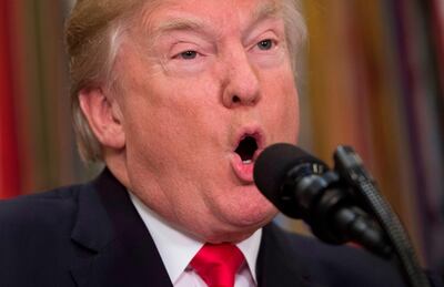 US President Donald Trump grudgingly agreed not to reimpose nuclear sanctions on Iran on January 12, 2018, but officials warned that it would be the last time he issues such a waiver. Saul Loeb/ AFP Photo