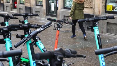 Britain has been slower than some of its European neighbours at introducing e-scooters to its cities. EPA