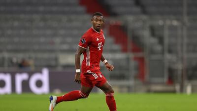David Alaba of Bayern Munich in action against Atletico Madrid at Allianz Arena in Munich, Germany, 21 October 2020. EPA