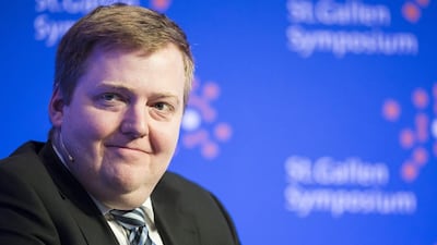 Iceland’s prime minister Sigmundur David Gunnlaugsson. Gian Ehrenzeller / EPA
