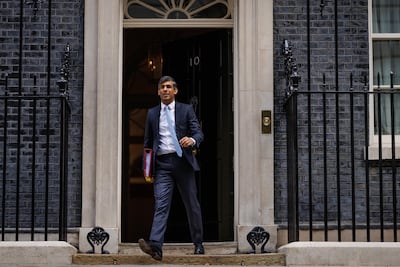 UK Prime Minister Rishi Sunak has described the move for arrest warrants at the ICC as 'deeply unhelpful'. Getty Images