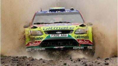 Jari-Matti Latvala on his way to third place yesterday.