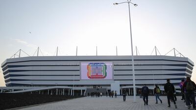 Kaliningrad Stadium in Kaliningrad. Capacity of 35,000. Will host group games. Nikolai Kharchenko / AP Photo