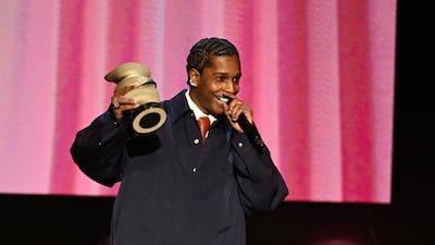 A$AP Rocky accepts the award for Cultural Innovator