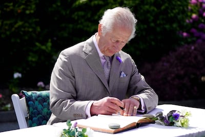 King Charles was in Guernsey the day before the opening ceremony. AFP