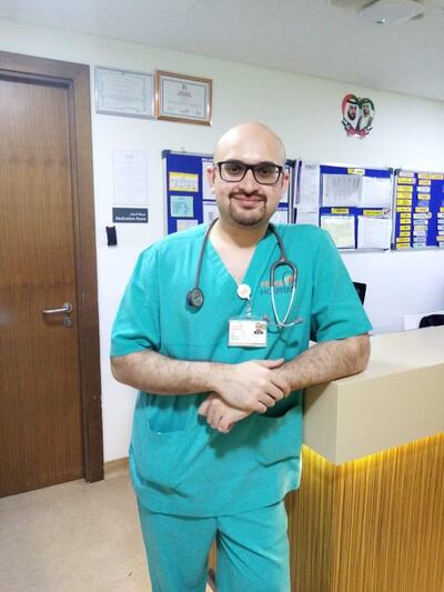 Dr Mohammed Umar Quraishi was among thousands of frontline workers this Eid Al Fitr. Courtesy: Dr Quraishi