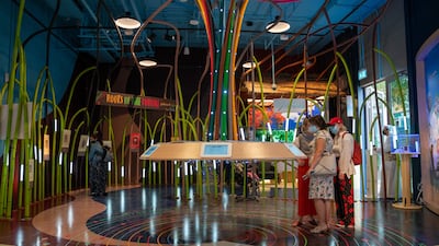 Visitors inside the Mauritius pavilion. Miaad Mahdi/Expo 2020 Dubai