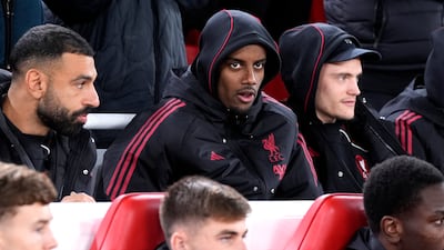 Alexander Isak has played just eight games for Liverpool. PA