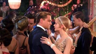 Leonardo DiCaprio as Jay Gatsby and Carey Mulligan as Daisy Buchanan in The Great Gatsby. Courtesy Warner Bros Pictures