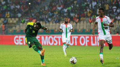 Senegal's Sadio Mane shoots at goal. Reuters