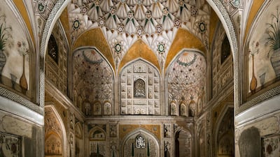 The elaborate Khusrau’s Tomb in Allahabad, Uttar Pradesh