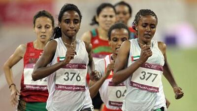 Alia Saeed made up for the disappointment of not starting in the women’s 1,500-metre race by winning the gold in the 5,000m final.