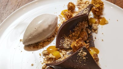 Honeycomb and chocolate ganache at Indochine. Photo: Antonie Robertson / The National