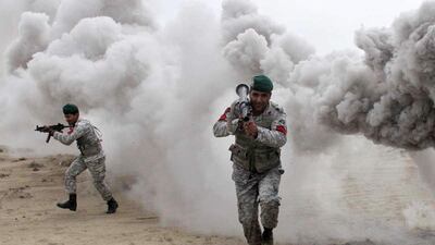 More than 100 vessels as well as land forces are reported to be deployed in the drills. EPA, HO