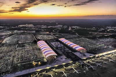 Atlanta International Airport in the US remains the world's busiest. Photo: Atlanta Airport / Aerial Innovations Southeast