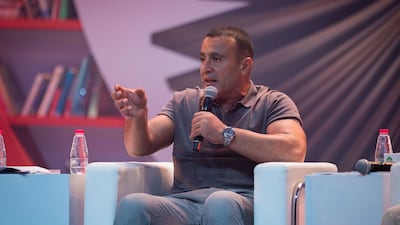 Egyptian actor Ahmed El Sakka at this year's Sharjah Book Fair. Photo: Sharjah Book Authority